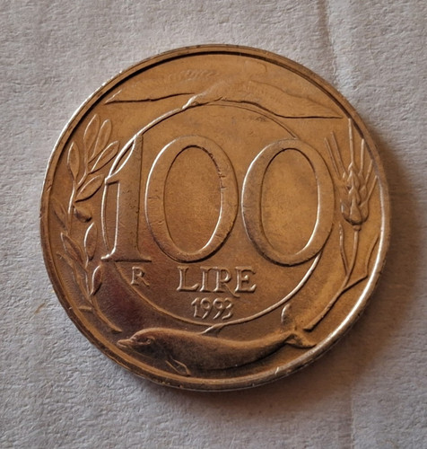 Moneta 100 lire piccola - piccola, 1993