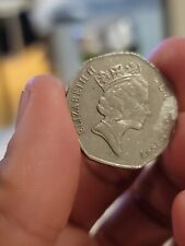 Moneta da 50 pence 1997 rara e