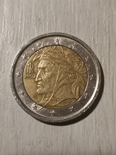 Moneta euro dante - 2,