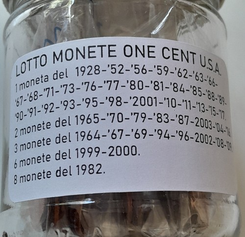 Lotto monete one - one, cent