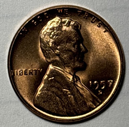 1957 lincoln wheat penny l - 1957,